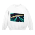 はちみつあめの未確認飛行物体UFO Crew Neck Sweatshirt