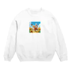 ai-AIの気持ちーい Crew Neck Sweatshirt