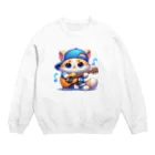 モンピパラダイスのにゃんこ🐱のリズムにノッテ🎵 Crew Neck Sweatshirt