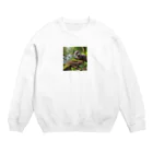 Tunakon_bのカワウソの家作り Crew Neck Sweatshirt