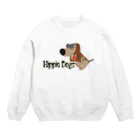 Hippie Dogs ShopのHippie dogs 枠付 Crew Neck Sweatshirt