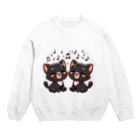 チェリモヤのねこコーラス 07 Crew Neck Sweatshirt