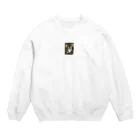 pinky55のイケメンチワワ Crew Neck Sweatshirt