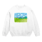 kimchinのテレビの<しばらくお待ちください>のテロップ画面 Crew Neck Sweatshirt