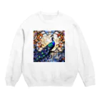 タカヤマ・サイトの絢爛豪華・孔雀 Crew Neck Sweatshirt