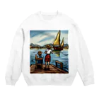 Ppit8の夏の思い出 Crew Neck Sweatshirt