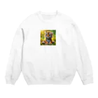 yoshimurayoshimura1のかわいい虎 Crew Neck Sweatshirt