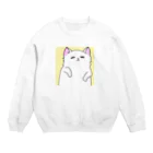 酒豪ねーさんのゆるゆるねこたん Crew Neck Sweatshirt