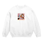 sophie138の舞妓ネコおにゃん Crew Neck Sweatshirt