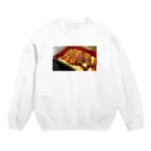 morinoyouseiの元気がでるのは、やっぱりうなぎ丼！ Crew Neck Sweatshirt