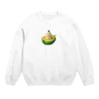 かるるんショップのメロンと生クリームとさくらんぼ Crew Neck Sweatshirt