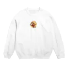 Guranpurinのベースボールプードル Crew Neck Sweatshirt