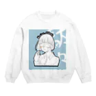 日和(ひよ)🐳の逃避少女(マスクver.) フルカラー Crew Neck Sweatshirt