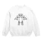 へっぽこデザインの大怪獣パグラ Crew Neck Sweatshirt