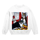 Ppit8の名探偵の秘密基地 Crew Neck Sweatshirt