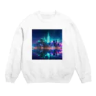 Mysycaの海辺の都市F Crew Neck Sweatshirt