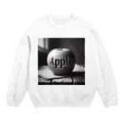 yuriseのモノトーンAppleグッズ Crew Neck Sweatshirt