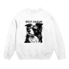 ビビりな番犬くんのBest Friendわんこ Crew Neck Sweatshirt