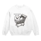 エナメルストア SUZURI店のカートに乗るマエバサン Crew Neck Sweatshirt