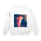 ぶちこの解凍中 Crew Neck Sweatshirt