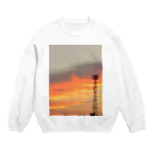 manyoのダイナミックに夕焼け Crew Neck Sweatshirt