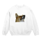 umino ASMRの犬の寝顔 Crew Neck Sweatshirt