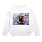 Girls at homeのGirls at home waffles  Crew Neck Sweatshirt