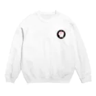 鈴木まろん家のねこ侍ホワイティ Crew Neck Sweatshirt