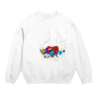 majoccoの愛は思い出 Crew Neck Sweatshirt