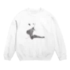 tontonpandaの春の足音 Crew Neck Sweatshirt