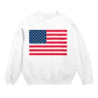 Americanショップ☆のアメリカ柄☆ Crew Neck Sweatshirt