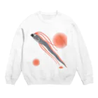 お絵描き看護師のリュウグウノツカイイラストグッズ Crew Neck Sweatshirt