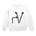  by fujiHiro by ５５５のマケル（ガ）カチ．w Crew Neck Sweatshirt