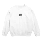 ぷぷぷ屋のコマンドZ（白地） Crew Neck Sweatshirt