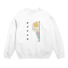 chicodeza by suzuriの覗き見赤ちゃん Crew Neck Sweatshirt