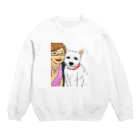 Chappy_YouTubeの自分と愛犬 Crew Neck Sweatshirt