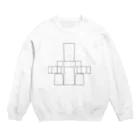 nunomorikotonohaの1号ちゃん展開図 Crew Neck Sweatshirt