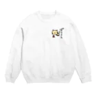 powapowaのぽちさん。 Crew Neck Sweatshirt