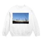 obentou85のあの日の踏み切り Crew Neck Sweatshirt