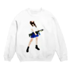 PPPRのgrumble gun girl  Crew Neck Sweatshirt