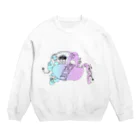 水流苑まちのむにゃむにゃ Crew Neck Sweatshirt