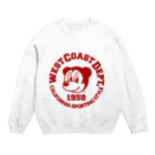 WEST COAST 1959のWEST COAST 1959 RED Crew Neck Sweatshirt