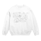 ナガキパーマの本好き大集合 Crew Neck Sweatshirt