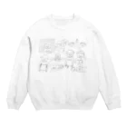 ナガキパーマの本好き大集合(本なし) Crew Neck Sweatshirt