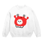 yabeeのかにに Crew Neck Sweatshirt