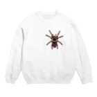 Drecome_Designのいたずらデザイン(ちょっとタランチュラついてますよ) Crew Neck Sweatshirt