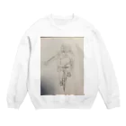 宇宙 清水の安全ライダー足立さん Crew Neck Sweatshirt