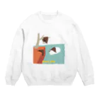 ningen_lifeのkiwi_life（キウイの固執）/スウェット Crew Neck Sweatshirt