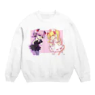 おくすり依存症オンラインショップのしろぽんくろぽん Crew Neck Sweatshirt