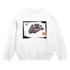 にゃものうりぼう Crew Neck Sweatshirt